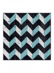 Over Under II Poster Black/Blue/White 65x65x3.5centimeter