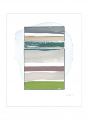 Pacific Horizon II Wall Poster Grey/Beige/Green 60x3.5x75centimeter