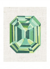 Bijou II Wall Poster Green/Beige 80x85x3.5centimeter