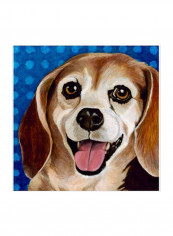 Dlynns Dogs - Zach Wall Poster Multicolour 75x75x3.5centimeter