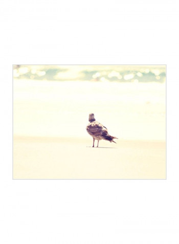 Go Right Wall Poster White/Green/Purple 80x75x3.5centimeter