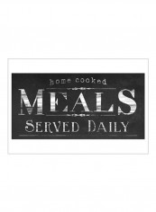 Vintage Farmhouse Sign IV Poster Black/White 80x60x3.5centimeter