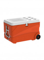 Keep Cold Deluxe Icebox With Wheels Orange 75 x 47 x 47centimeter reviews Keep Cold Deluxe Icebox With Wheels Orange 75 x 47 x 47centimeter