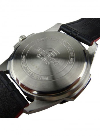 Men's Edifice Leather Analog Watch Efv-120BL-1AVUEF