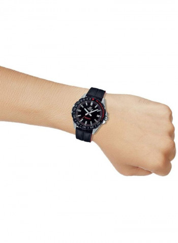 Men's Edifice Leather Analog Watch Efv-120BL-1AVUEF