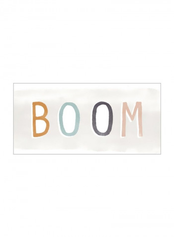 Hipster Sayings II Wall Poster White/Red/Blue 80x60x3.5centimeter