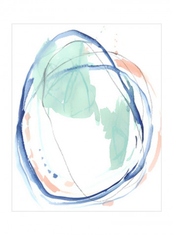 Right Round II Wall Poster Orange/Green/Blue 80x85x3.5centimeter