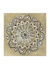 Woven Round I Wall Poster Brown/Beige/Grey 80x80x3.5centimeter