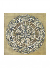 Woven Round II Wall Poster Beige/Brown/White 80x80x3.5centimeter