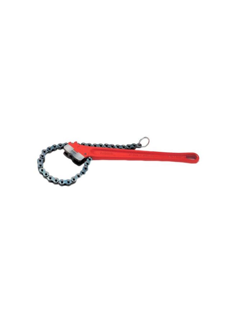 C14 Heavy Duty Chain Pipe Wrench Red/Black 14.29x2.6x1.42inch