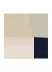 Color Plain II Wall Poster Beige/Green/Pink 80x80x3.5centimeter