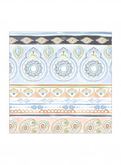 Bisect IV Printed Wall Poster Green/Blue/Grey 80x80x3.5centimeter