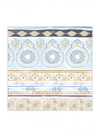 Bisect IV Printed Wall Poster Green/Blue/Grey 80x80x3.5centimeter