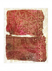 Glimmer Sari I Wall Poster Red/Yellow 80x3.5x85centimeter