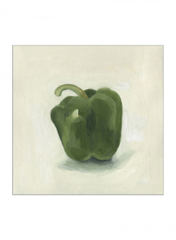 Pepper Study II Wall Poster Green 80x80x3.5centimeter