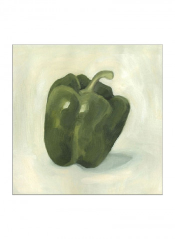 Pepper Study I Wall Poster Green 80x80x3.5centimeter