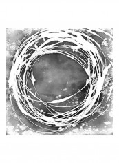Three-Sixty II Poster Black/White 80x80x3.5centimeter
