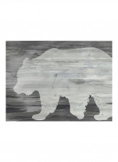 Vintage Plains Animals I Wall Poster Black/Grey 80x75x3.5centimeter