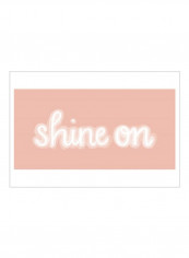 You Glow II Poster Pink/White 80x60x3.5centimeter
