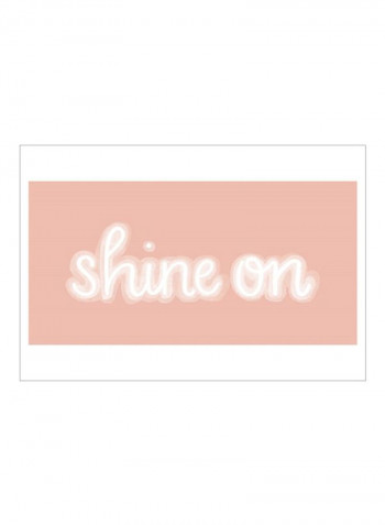 You Glow II Poster Pink/White 80x60x3.5centimeter