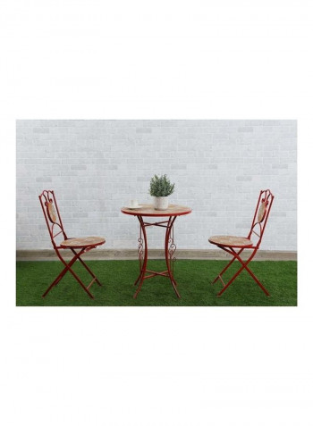 Acteas Lounge Set Red/Beige