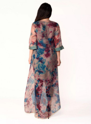 Asymmetrical Organza Jacket Multicolour