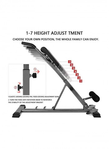 Multifunction Fitness Chair Bench 105x30x30cm