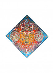 Arabic Handmade Wall Hanging Plate Multicolour 30centimeter