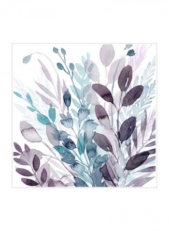 Crystallized Flora II Wall Poster Purple/Blue 80x3.5x80centimeter
