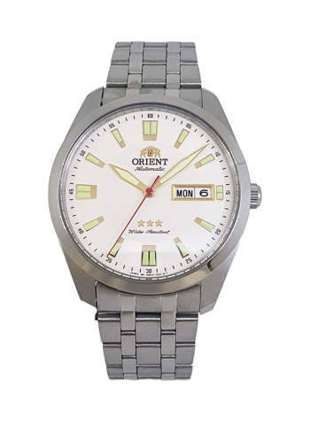 Men's 3 Star Stainless Steel Analog Watch SAB0C002W8