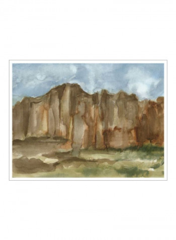 Watercolour Sketchbook X Wall Poster Brown 80x75x3.5centimeter