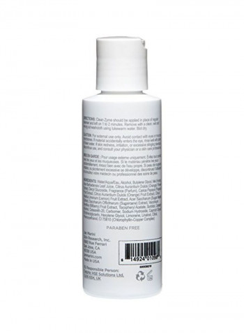 Clean Zyme Face Cleanser 4ounce