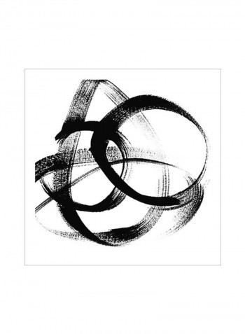 Follow Me II Poster Black/White 80 x80 x3.5centimeter