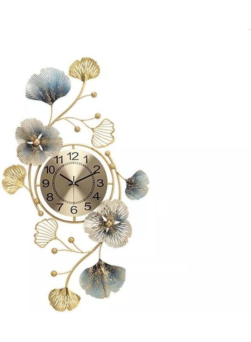 Flower Design Wall Clock Multicolour