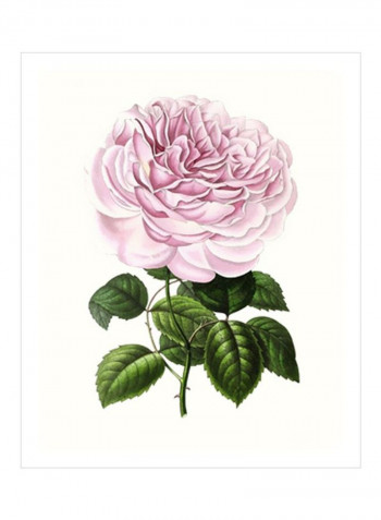 Grand Blooms IV Wall Poster Pink/Green/White 80x85x3.5centimeter