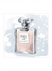 Parfum I Wall Poster Grey/Pink/White 75x75x3.5centimeter