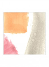 Color Swatch VIII Wall Poster Orange/Pink/White 65x65x3.5centimeter