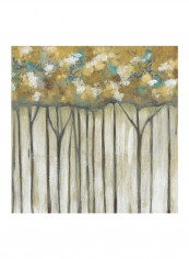 Golden Canopy I Poster Brown/Beige/Blue 80x80x3.5centimeter