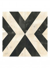 Midnight Parquet I Wall Poster Black/Beige 80x80x3.5centimeter