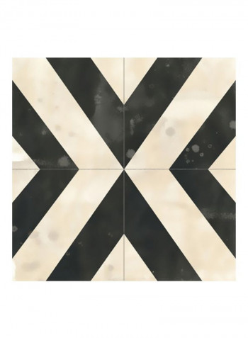 Midnight Parquet I Wall Poster Black/Beige 80x80x3.5centimeter