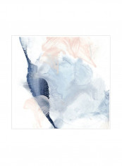 Water Themed Wall Poster Grey/White 80x80x3.5centimeter