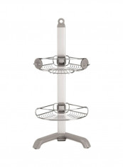 Corner Storage Rack Silver/White standard reviews Corner Storage Rack Silver/White standard
