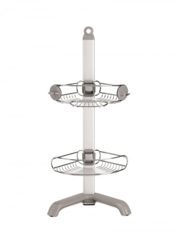 Corner Storage Rack Silver/White standard