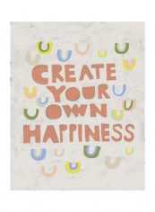 Her Voice IV Canvas Poster Blue/Orange/Green 80x85x3.5centimeter