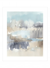 Sky Marsh II Wall Poster Blue/Grey/Beige 80x85x3.75centimeter