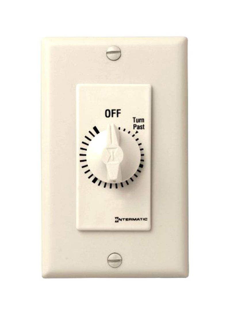 30-Minute Spring-Loaded Wall Switches Ivory 2.8x1.8x2.1inch