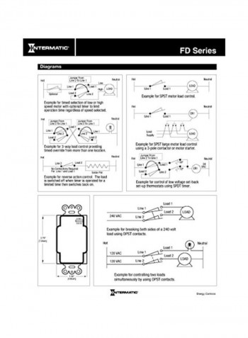 30-Minute Spring-Loaded Wall Switches Ivory 2.8x1.8x2.1inch
