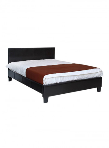 Maitra Single Bed Dark Brown
