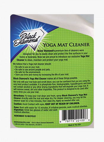 Yoga Mat Spray Cleaner 10.5X4.5X2.5inch