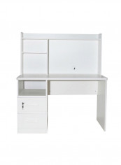Boston Study Desk With Hutch White 59x136x120cm reviews Boston Study Desk With Hutch White 59x136x120cm